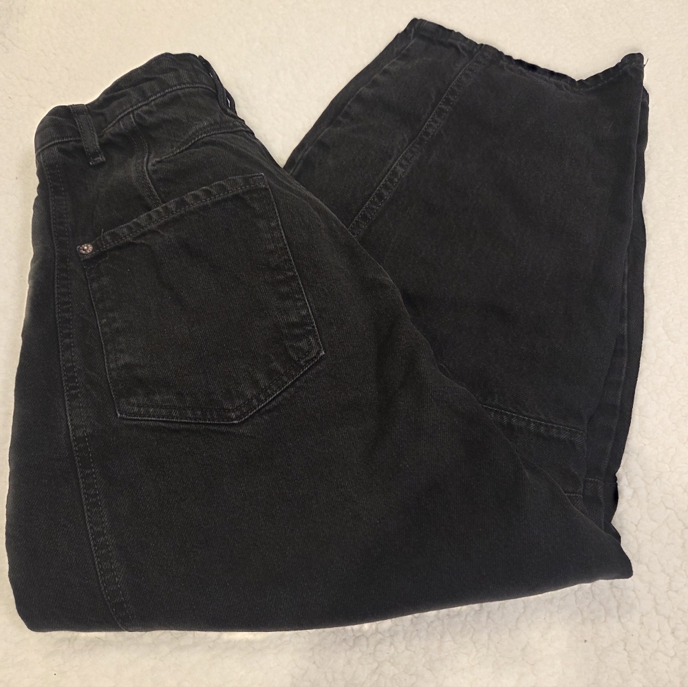 We The Free High-Rise Wide-Leg Jeans in Black - Picture 7 of 10